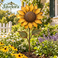 Vintage Sunflower Metal Garden Stake — view 1