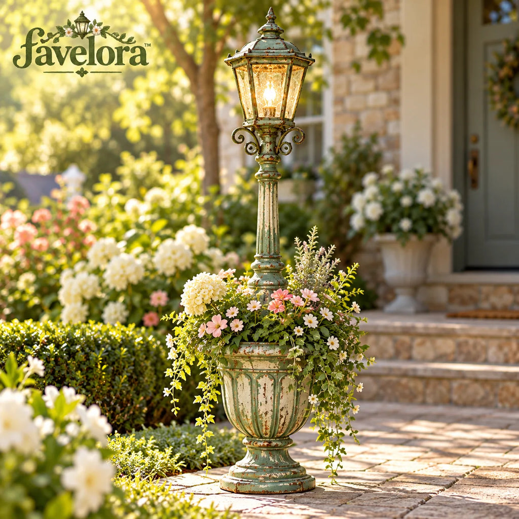 Vintage Lantern Planter Garden Accent — view 1