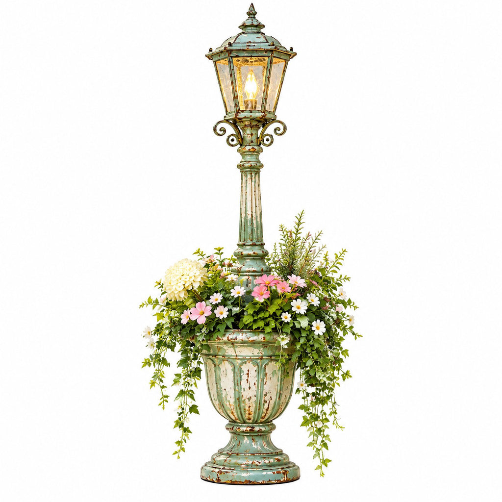 Vintage Lantern Planter Garden Accent — view 4