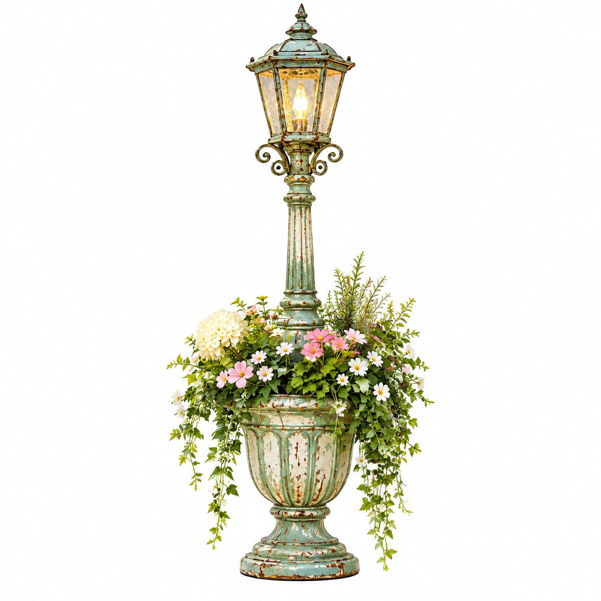 Vintage Lantern Planter Garden Accent — view 4