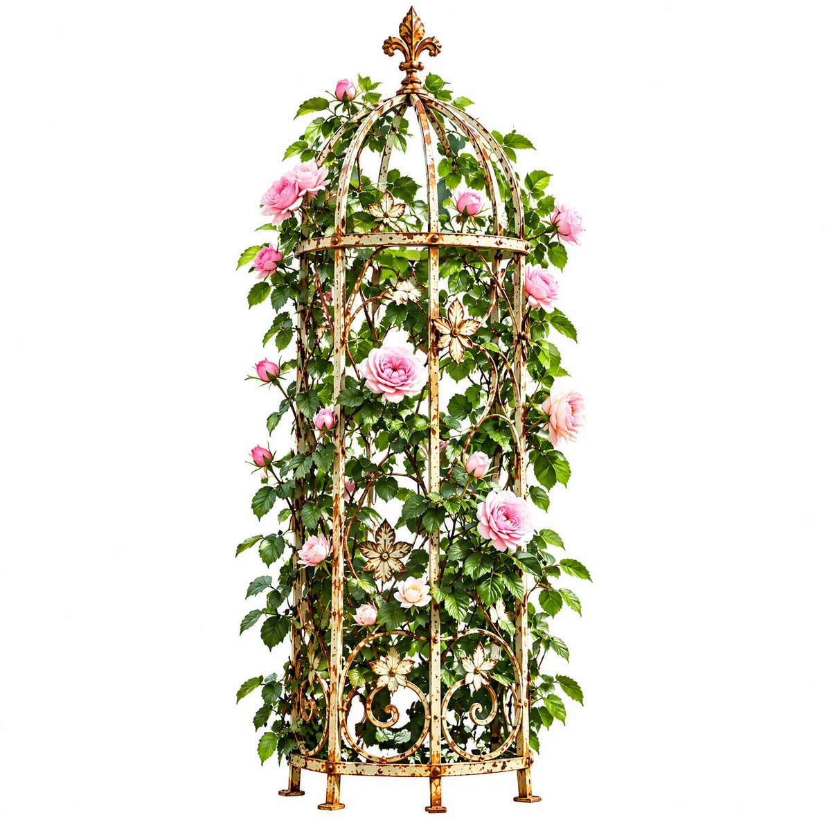 Vintage Rose Obelisk Garden Trellis — view 3